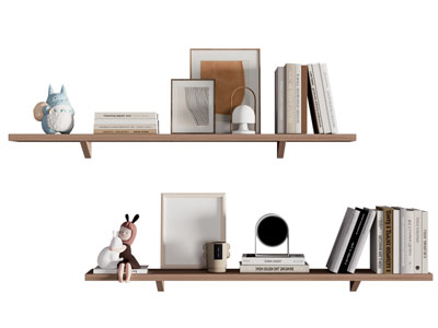 现代书本 雕塑 装饰画摆件组合