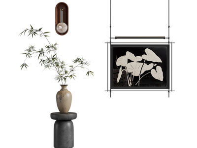 现代装饰挂画 花瓶花卉