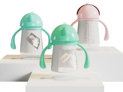 现代儿童水杯 塑料杯子 茶具杯子