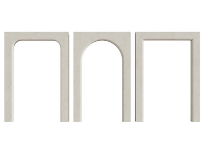 侘寂风门头 垭口 门拱3d模型 侘寂风门头 垭口 门拱