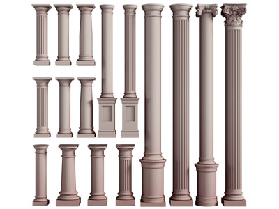 欧式雕花柱子 罗马柱子3d模型 欧式雕花柱子 罗马柱子