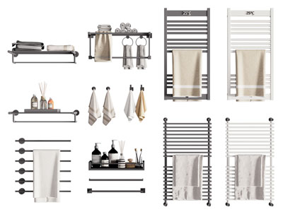 现代小背篓毛巾架 卫浴小件3d模型 现代小背篓毛巾架 卫浴小件