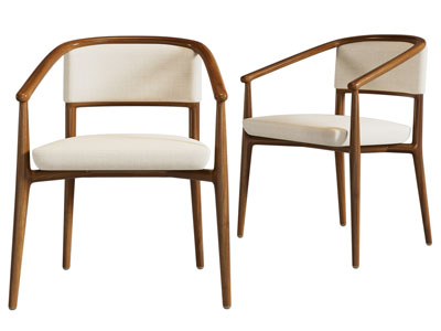 新中式扶手椅子 休闲椅子