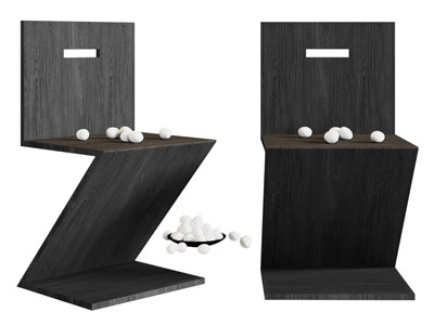 现代实木创意休闲椅子