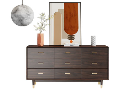 现代实木玄关柜 边柜