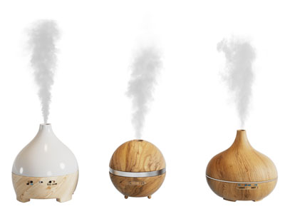 现代实木纹理的空气加湿器