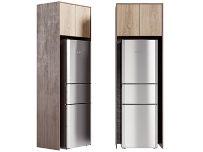 现代冰箱柜3d模型 现代冰箱柜