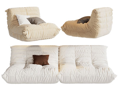 现代布艺懒人沙发