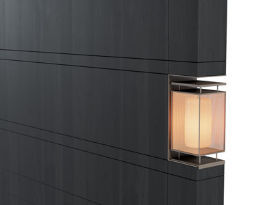 现代嵌入柜体的壁灯