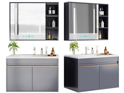 现代洗手台 镜柜