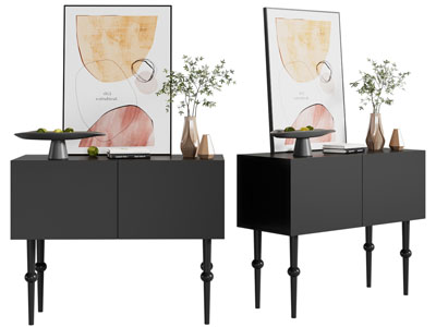 法式高脚玄关柜 边柜