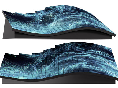 现代科技展览 LE显示屏 异形落地屏3d模型 现代科技展览 LE显示屏 异形落地屏