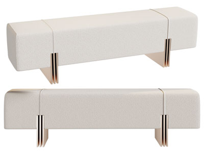 现代轻奢长方形沙发凳子