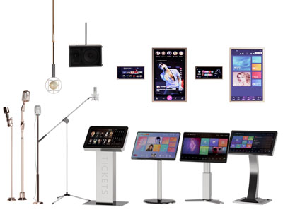 现代麦克风 KTV机 点歌机 自助机3d模型 现代麦克风 KTV机 点歌机 自助机