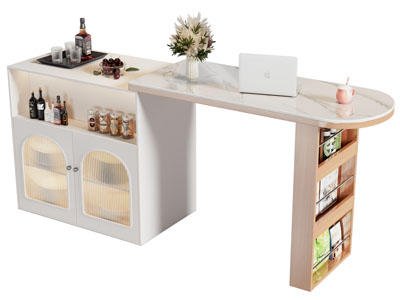 现代带酒柜的吧台