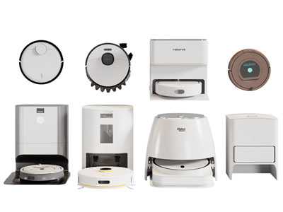 现代智能充电扫地机3d模型 现代智能充电扫地机