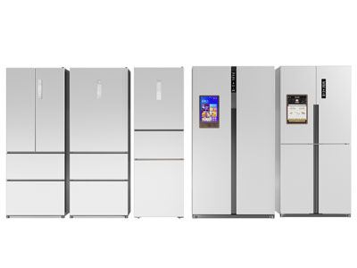 现代电冰箱3d模型 现代电冰箱