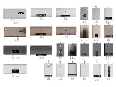 现代壁挂式电热水器 燃气热水器3d模型 现代壁挂式电热水器 燃气热水器