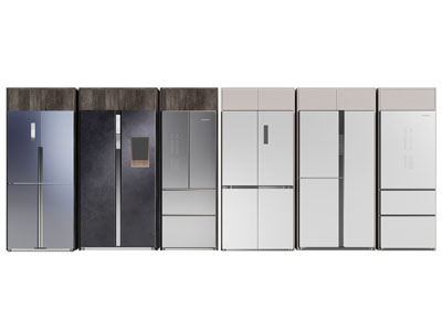 现代冰箱3d模型 现代冰箱