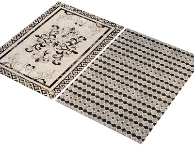 现代长方形地毯3d模型 现代长方形地毯