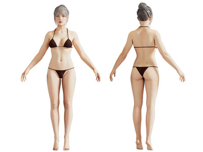 穿着比基尼的女人 女子 人物