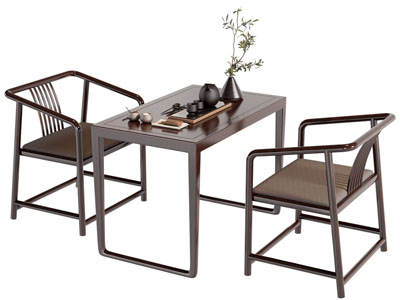 新中式茶桌椅组合