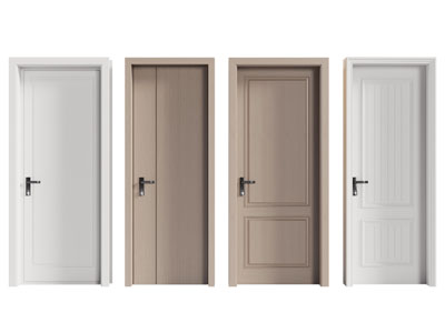 现代单扇平开门 木门