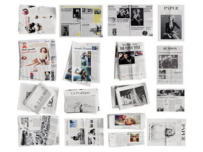 现代翻开的书刊杂志 报纸