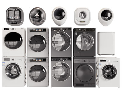 现代洗衣机3d模型 现代洗衣机