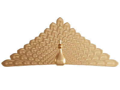 现代孔雀雕塑雕刻摆件组合