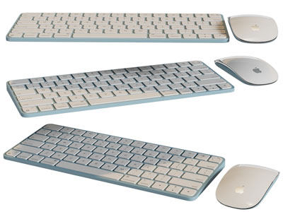 现代鼠标键盘3d模型 现代鼠标键盘