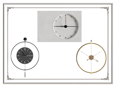 现代钟表3d模型 现代钟表