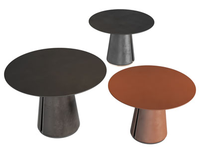 现代圆形茶几 边几3d模型 现代圆形茶几 边几