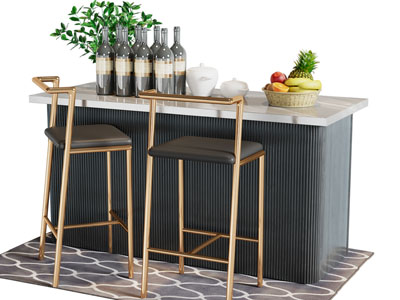 现代轻奢吧台吧椅
