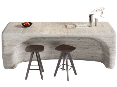 侘寂风吧台吧凳