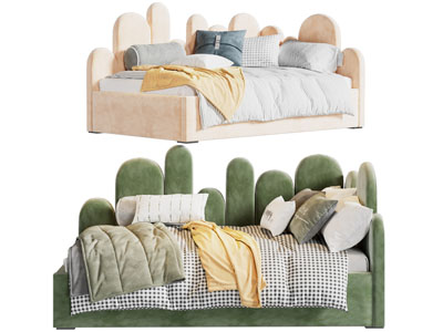 现代儿童床 单人床