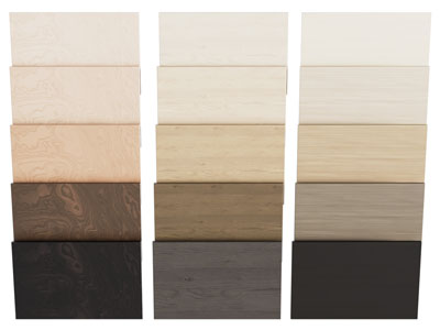 现代不同纹理的实木板 护墙板 装饰板