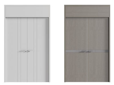 现代双扇平开门