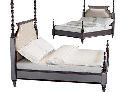 法式实木双人床