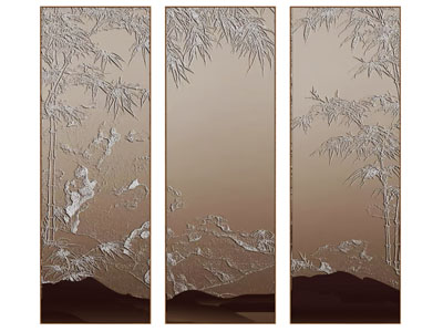 新中式装饰挂画3d模型 新中式装饰挂画