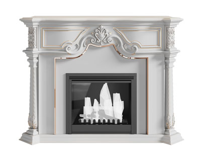 欧式雕花壁炉