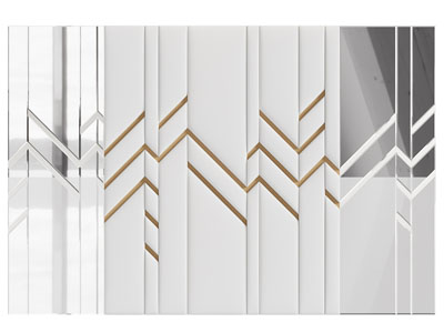 现代软包背景墙