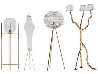 现代轻奢落地灯