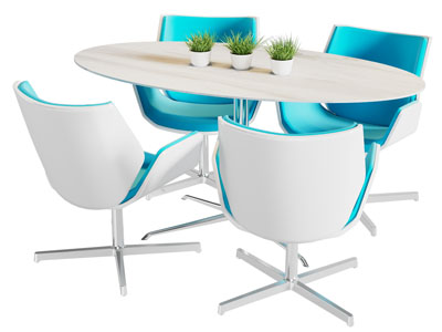 现代商务休闲桌椅组合