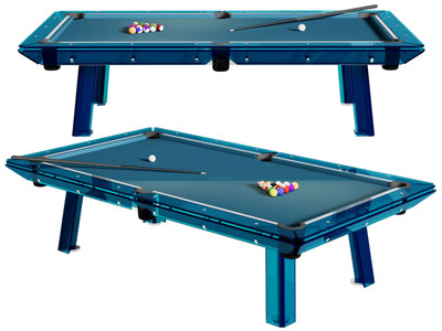 现代透明亚克力台球桌 台球 球杆3d模型 现代透明亚克力台球桌 台球 球杆