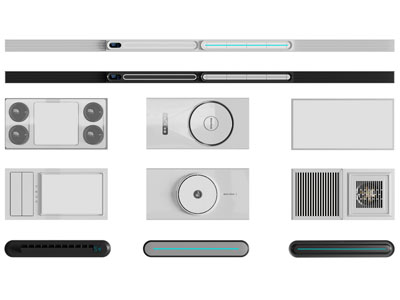 现代暖风机 浴霸 排风取暖器3d模型 现代暖风机 浴霸 排风取暖器