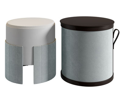 现代圆形沙发凳子、坐墩