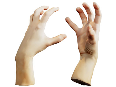 现代手、手掌3d模型 现代手、手掌