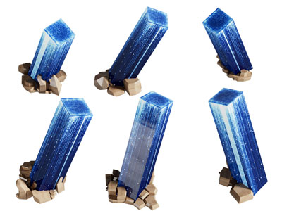 现代水晶柱子美陈