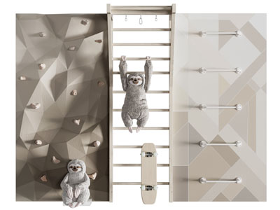 现代儿童攀岩墙、爬架室内娱乐设施3d模型 现代儿童攀岩墙、爬架室内娱乐设施